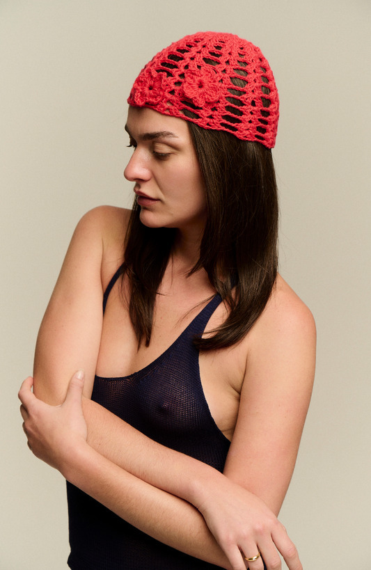 Floral Rumi Mesh Hat