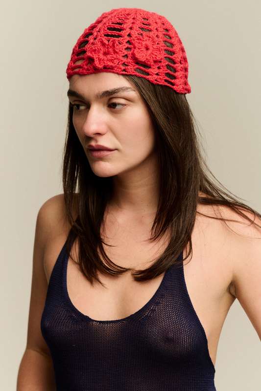 Floral Rumi Mesh Hat